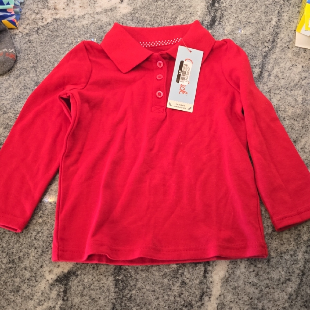 Cat & Jack Toddler Girls Uniform Shirt